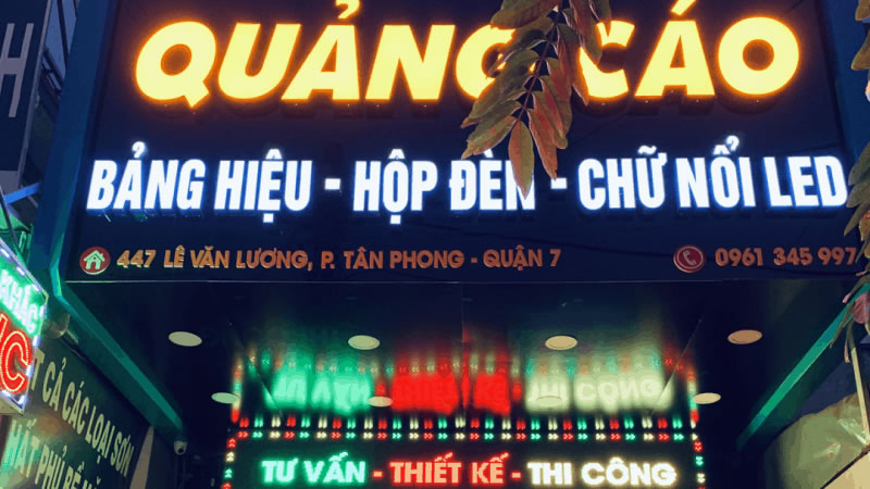 Biển quảng cáo chữ nổi Vinh Nghệ An Hà Tĩnh